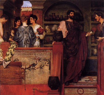 ハドリアヌス帝 ロマーノ英国陶器を訪問 ロマンチックなサー・ローレンス・アルマ・タデマ Oil Paintings